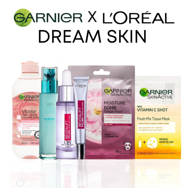 Garnier X L'Oreal Paris Dream Skin Bundle