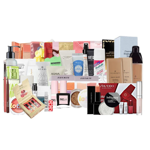 Glam Outlet First Birthday Bundle featuring Perfume, Makeup, Skin & Hair Care Products